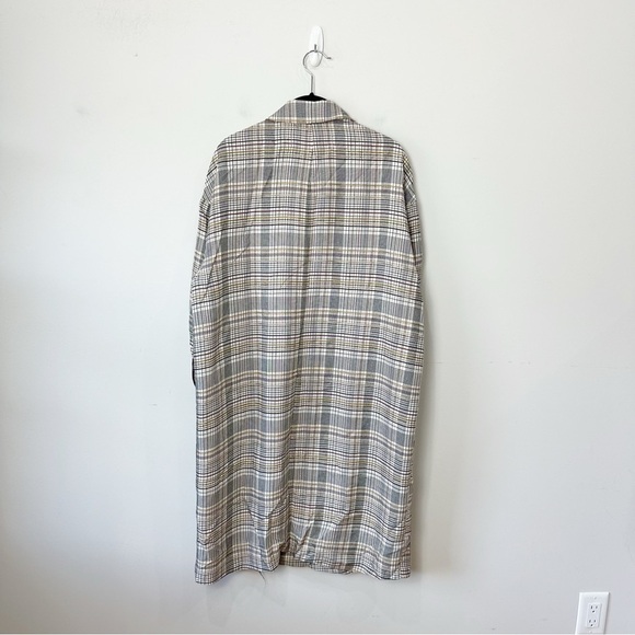 Zara Lightweight Plaid Check Jacket Coat - Picture 6 of 11